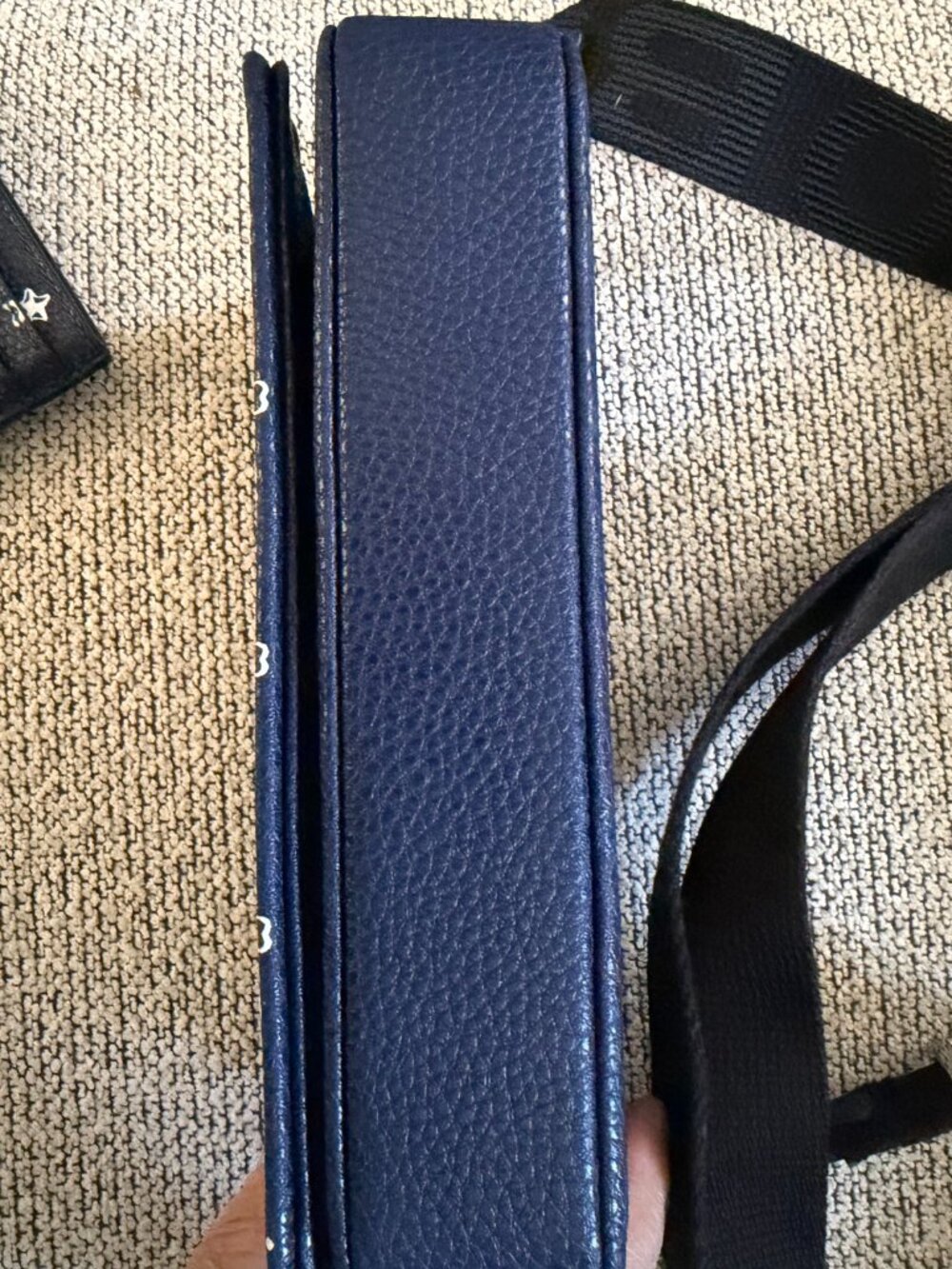 Marc Jacobs The Mini Bandana Leather Bag Blue The Card Case & Dustbags!!! NEW - Picture 8 of 12